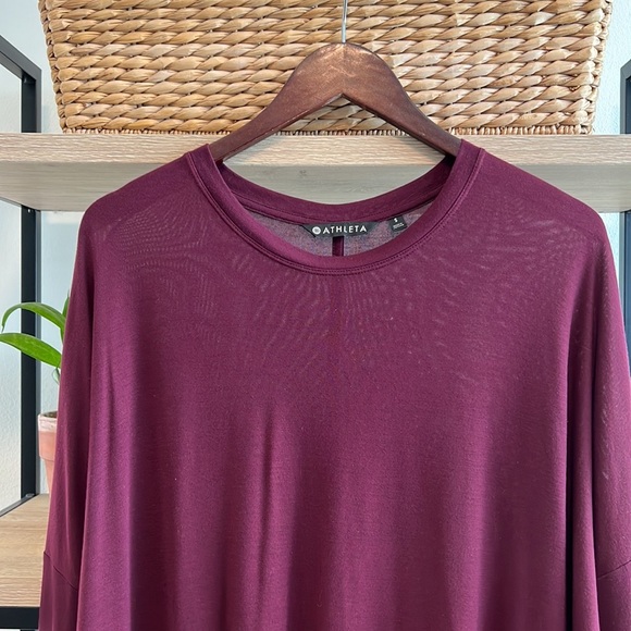 Athleta Crewneck Knit LS Dolman Sleeve Tee/Top, S - Picture 2 of 6